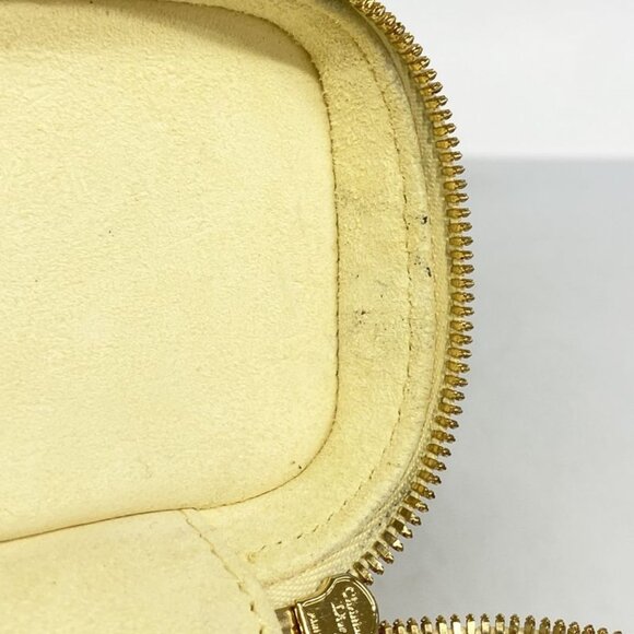 Dior Vanity Bag Cannage Enamel Yellow Champagne Gold 2-Way Bag - Picture 7 of 10